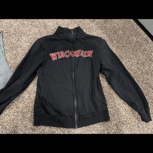 Wisconsin badgers full zip sweatshirt
